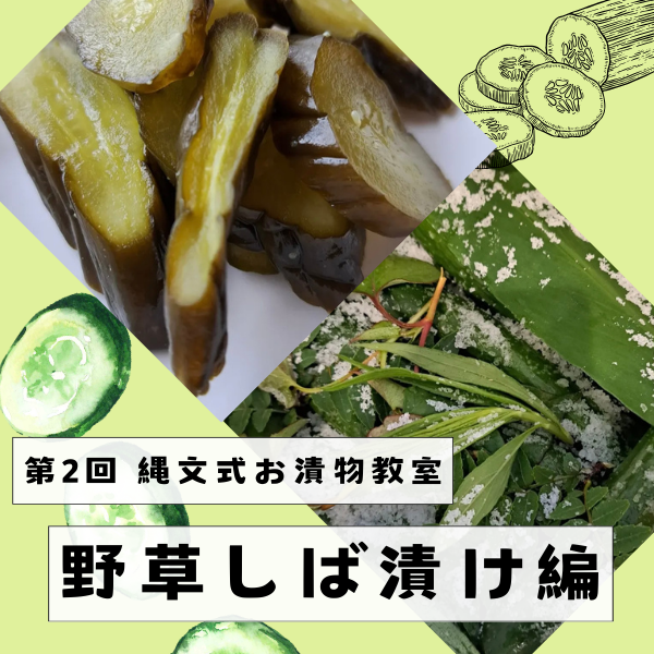 【第2回】縄文式お漬物教室 〜野草しば漬け編〜